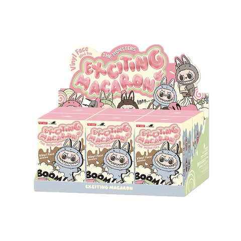 Pop Mart LABUBU The Monsters — Tasty Macarons Vinyl Face Sealed Case (6 Blind Boxes)