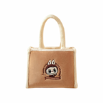 Pop Mart LABUBU Classic Bag Series — Plush Tote Bag (Brown)