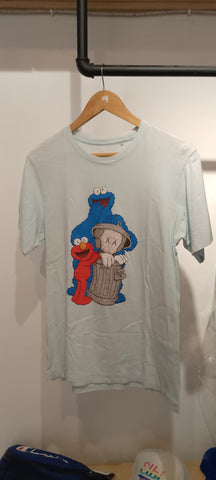 Used KAWS X Uniqlo X Sesame Street ‘Trash Can’ Tee