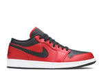 Nike Air Jordan 1 Low 'Reversed Bred Pebbled Swoosh'